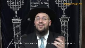 הגאון הרב יעקב ישראל הכהן שליט"א במעלת השבת בזהר הקדש